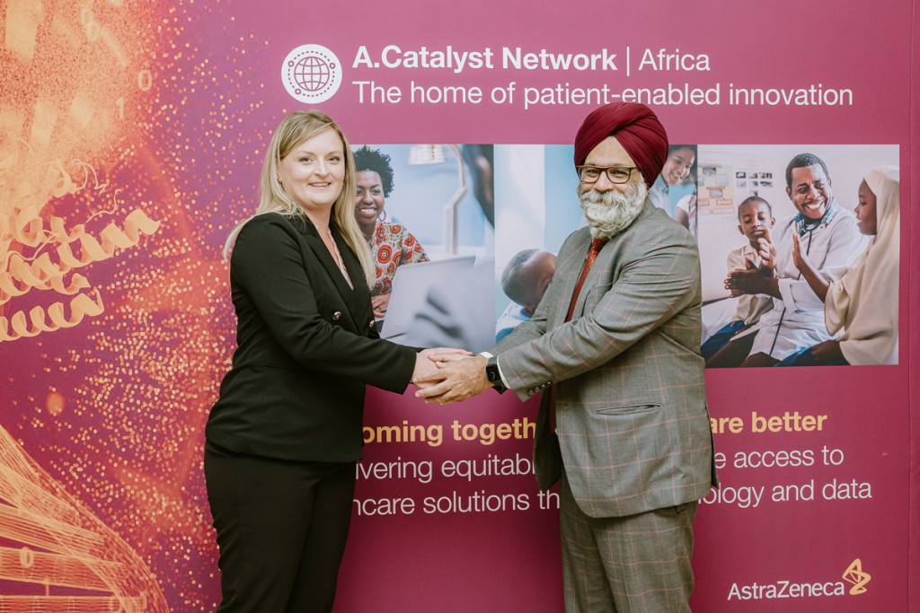 Photo caption: Medsol AI CEO Dr Kathryn Malherbe and Gagan Singh, AstraZeneca African Cluster Country President during the launch of the hub